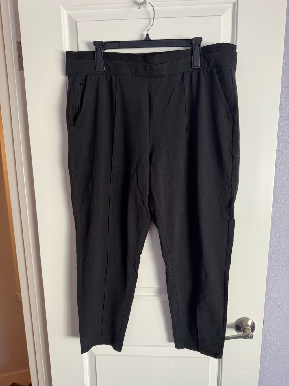 ATHLETA, blk, relaxed leggings, XL